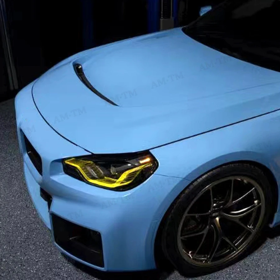 المصد الأمامي للسيارة من ألياف الكربون الجاف غطاء المحرك غطاء فتحة التهوية لسيارات BMW M2 G87 2021 + أجزاء ترقية ملحقات السيارة