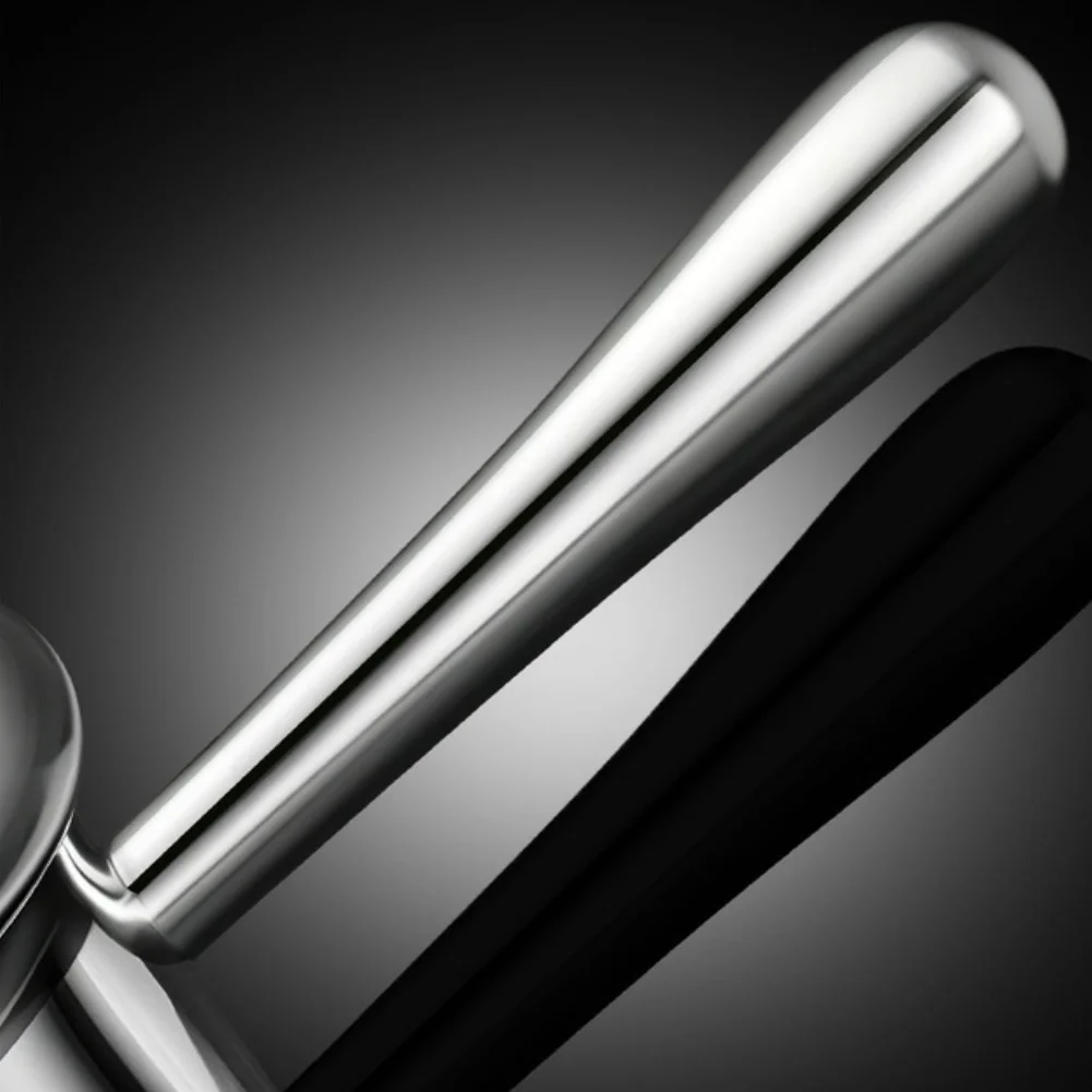 Gooseneck Stainless Steel Milk Pot with Automatic Tea Leaf Separation via Built-in Mesh Filter for Smooth Pulp-Free Pouring