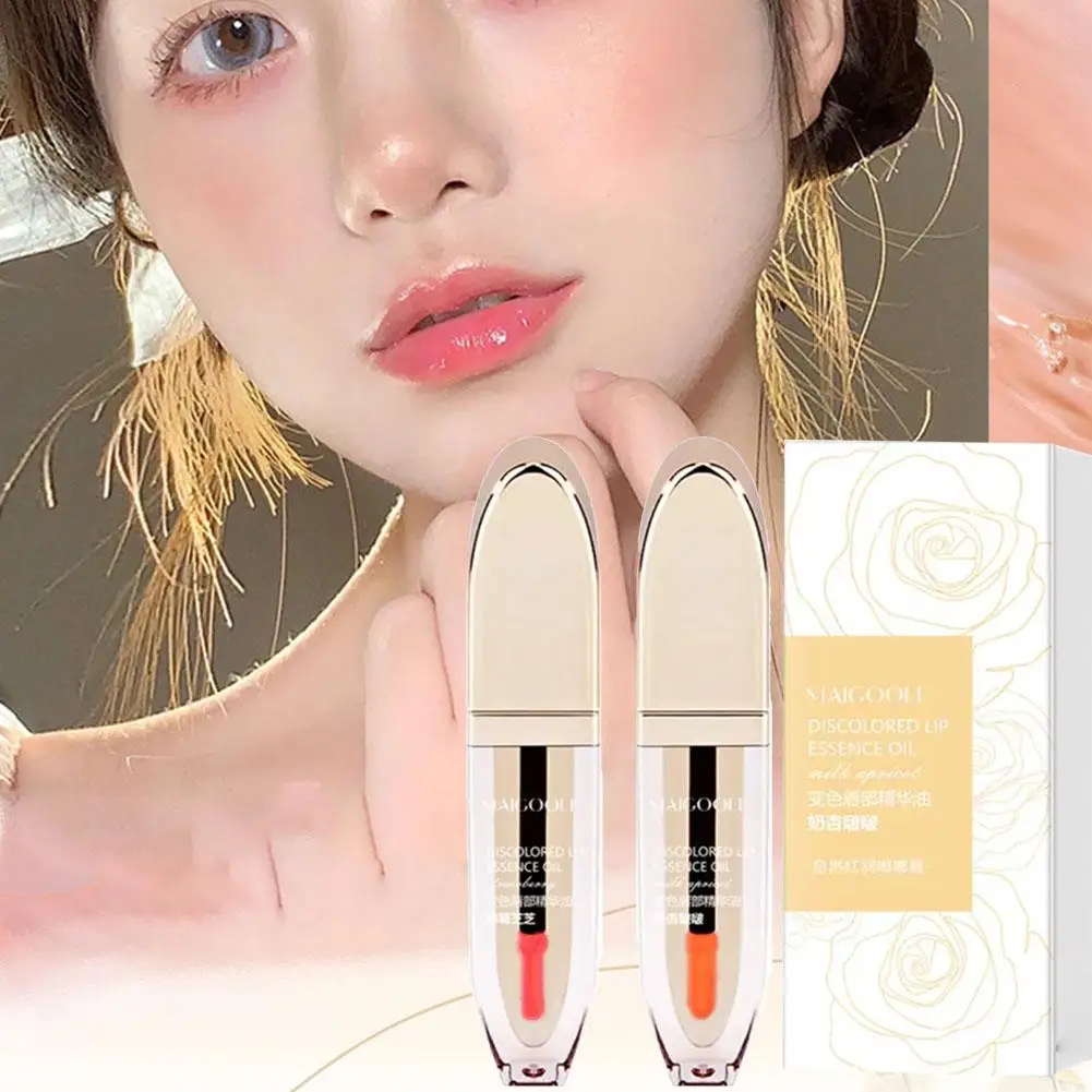 Color Changing Lip Oil Serum Moisturizing Anti-dry Colored Cosmetic Lip Balm Glaze Rose LipCare Anti-cracking Tint Lip Make S1M4