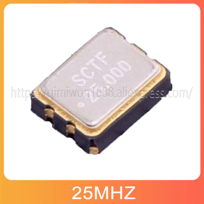 5~100PCS/LOT Active SMD Crystal oscillator SCTF SX3M25.000E20F30THN SMD3225-4P 25MHZ 1.2V