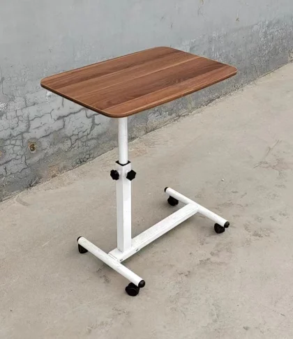 ارتفاع قابل للتعديل طاولة السرير فوق السرير مكتب المتداول للعناية بالمريض #4