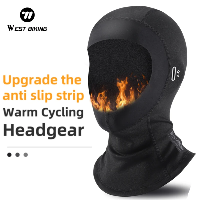 

WEST BIKING Motorcycle Mask Winter Warm Bicycle Headgear Windproof Outdoor Sports Hiking Skating Cycling Helmet Liner Equipment