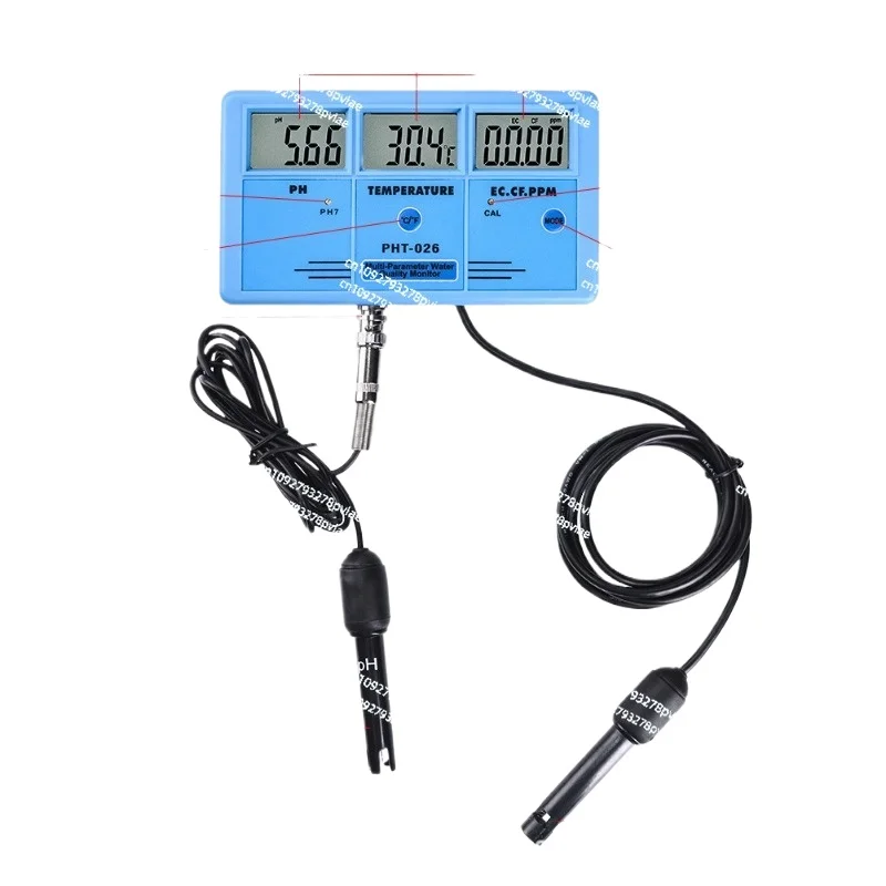 PH-026 Water Quality Detector PH Meter Acidity Meter Temperature EC Conductivity Fish Tank Swimming Pool Online Monitoring