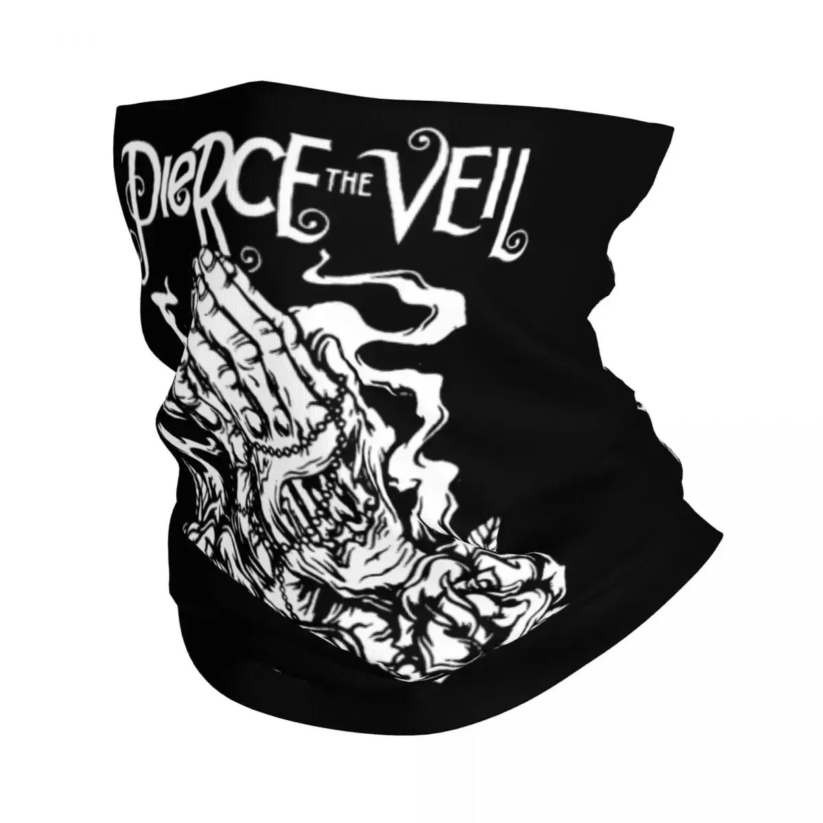 Pierce Veil Band Winter Headband Neck Warmer Men Women Hiking Camping Tube Scarf Music Group Face Bandana Gaiter