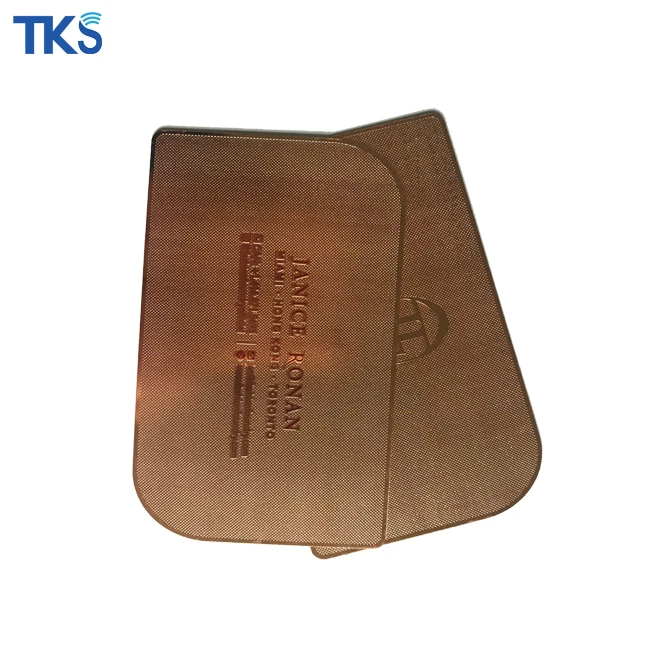 Unique Luxury Mirror Shining  Rose Gold  Metal Business Cards Printing