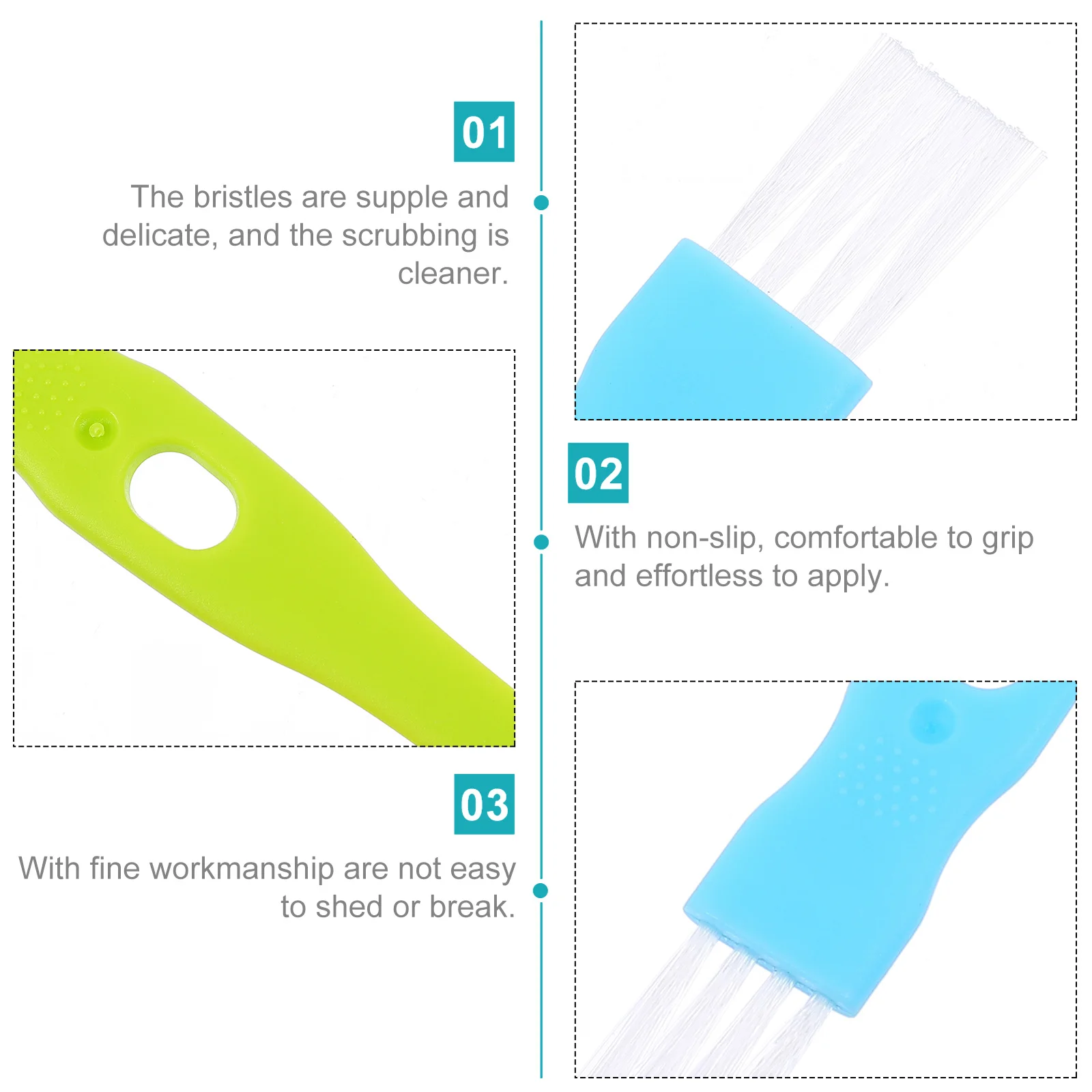 

30 Pcs Cleaning Brushes Dust Brush for Household Kitchen Appliances Tools Plastic Sturdy