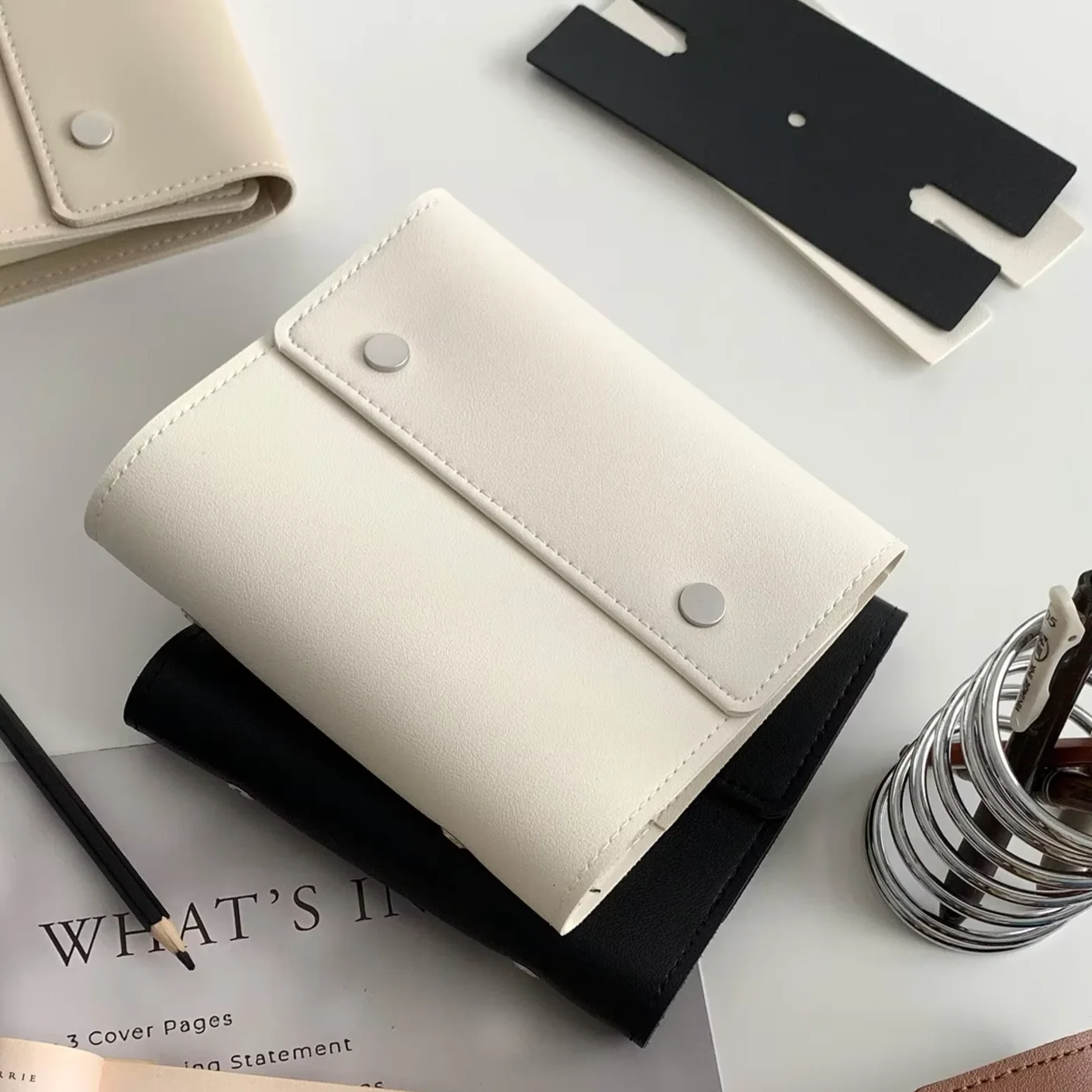 A6 Vintage Three-fold PU Leather Loose-leaf Notebook Creative Journal Student Stationery Supplies Gift