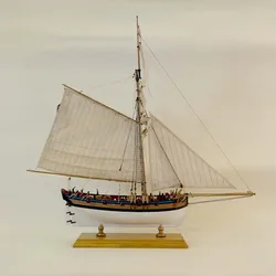 1/64 Wooden Sailing Ship Model Kit British Navy Patrol Ship Tula1830 Model DIY Hand-assembled Model Kit Ornaments Collection