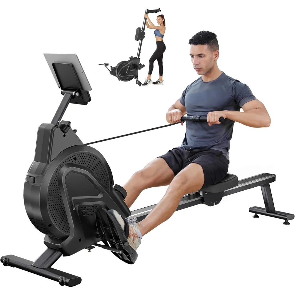 

Rowing Machine, Maximum 350 Pounds Rowing Machine, Professional Magnetic Rowing Machine with 16 Levels of Motion Resistance