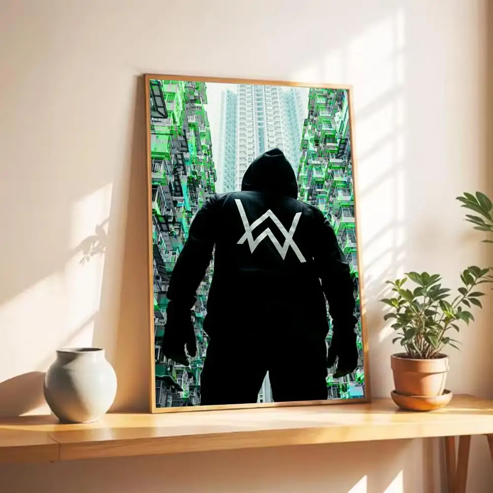 DJ Edm Rave Dj Alan Walker Poster Wall Art Print Poster Decorative Mural Home Decor Gift Unframed