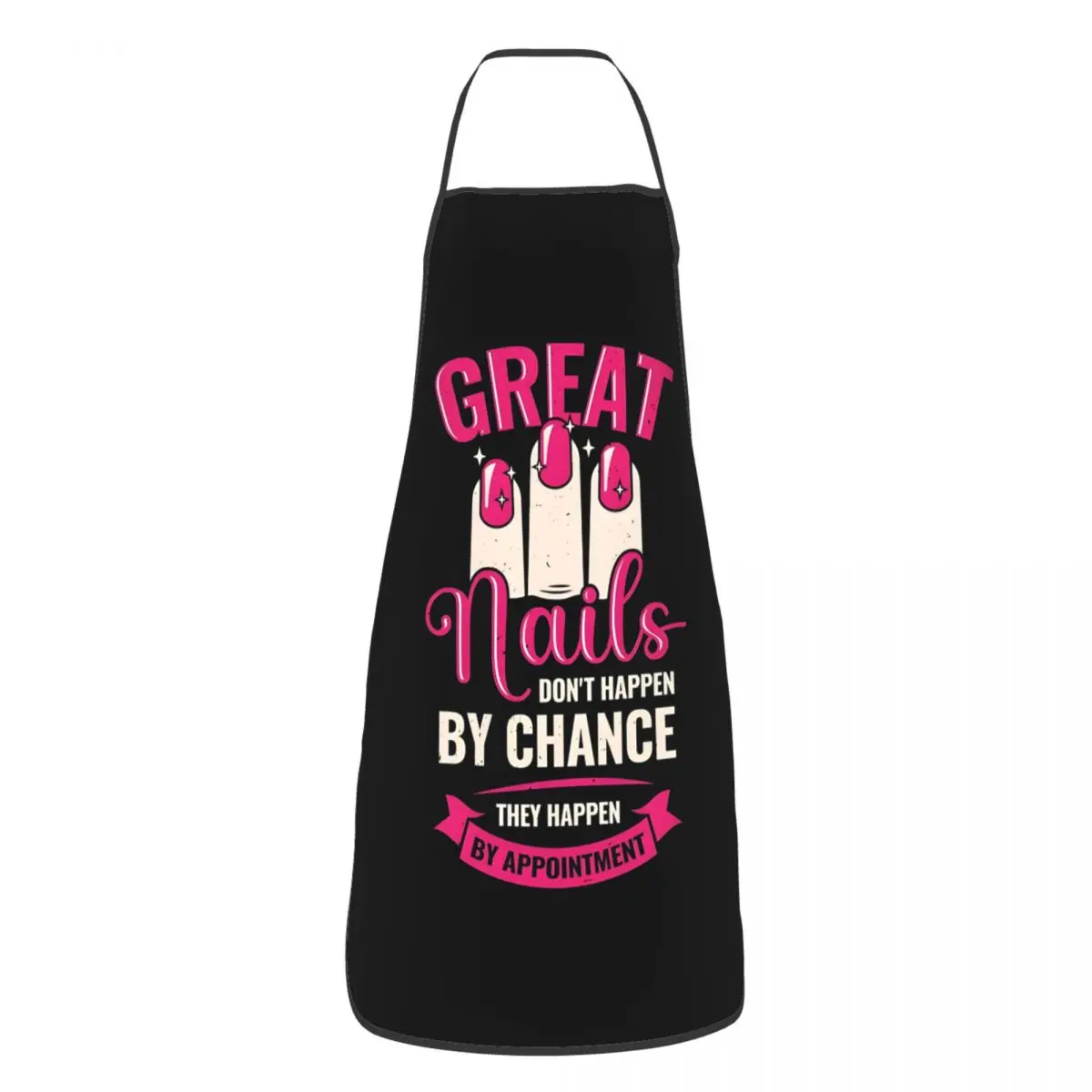 Custom Great Nails Manicurist Gift Bib Apron Adult Women Men Chef Tablier Cuisine for Kitchen Cooking Manicures Artist Painting