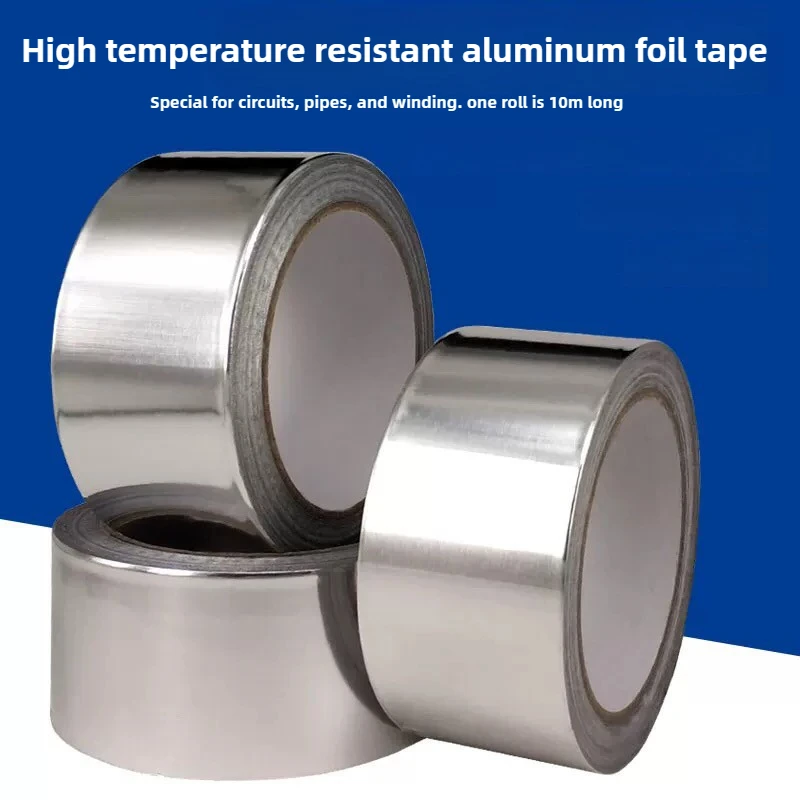 

Foil Tape with Fiberglass Backing, High Temperature Resistance for Water Heater Pipes Ductwork Repair, and Automotive Insulation