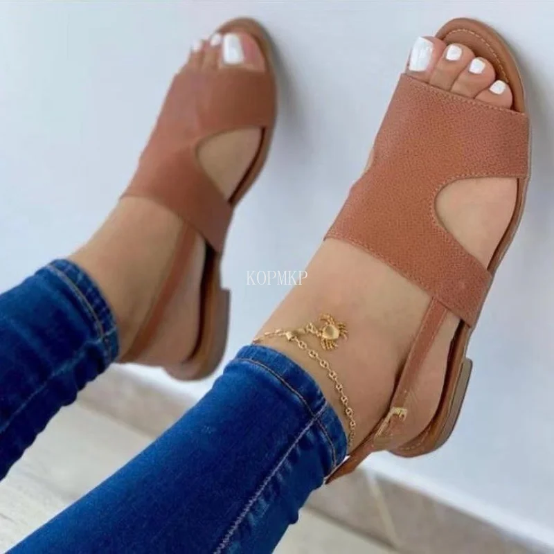 Plus Size 35-43 Women Summer New Sandals Female Buckle Leisure Durable Sandals Ladies Outdoor Casual Beach Shoes Sandalias Mujer