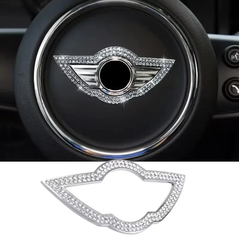 

Car Steering Wheel Center Sticker Crystal Styling Badge for Mini Cooper JCW R50 R52 R53 R56 R57 R58 R60 MINI CLUBMAN COUNTRYMAN
