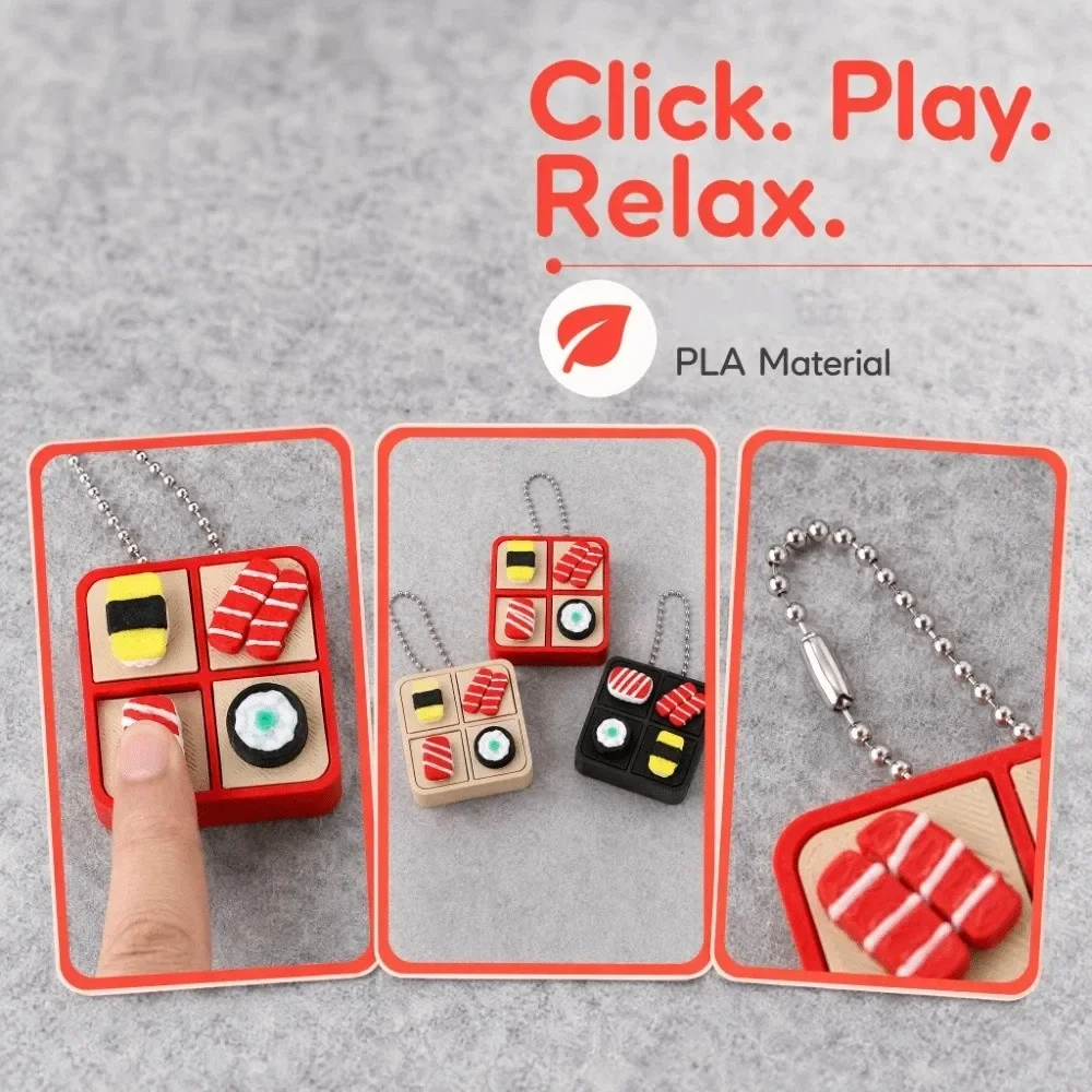 Click Button Simulated Dessert Keychain Cartoon Keyboard Switche Fingertip Button Keychain Without LED Light Trinket
