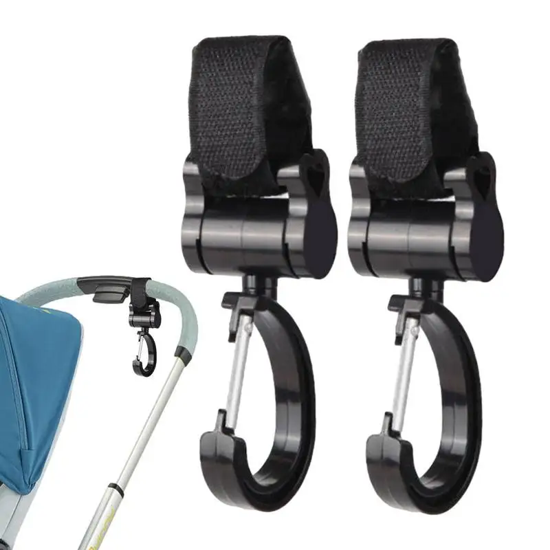 Haken Voor Wandelwagen 2-Pcs Wandelwagen Haken Clips Handig Kinderwagen Accessoires Mama Tas Haken Voor Boodschappen Tassen Baby