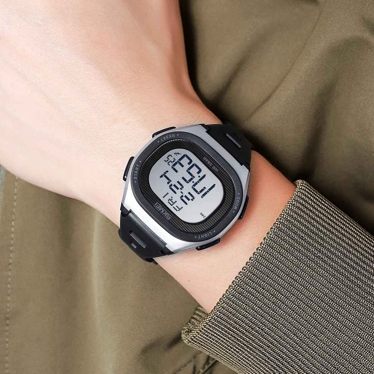 Skmei 2189 relógios eletrônicos esportes relógio militar reloj hombre multifuncional relógios de pulso digitais para homens mulheres à prova dwaterproof água