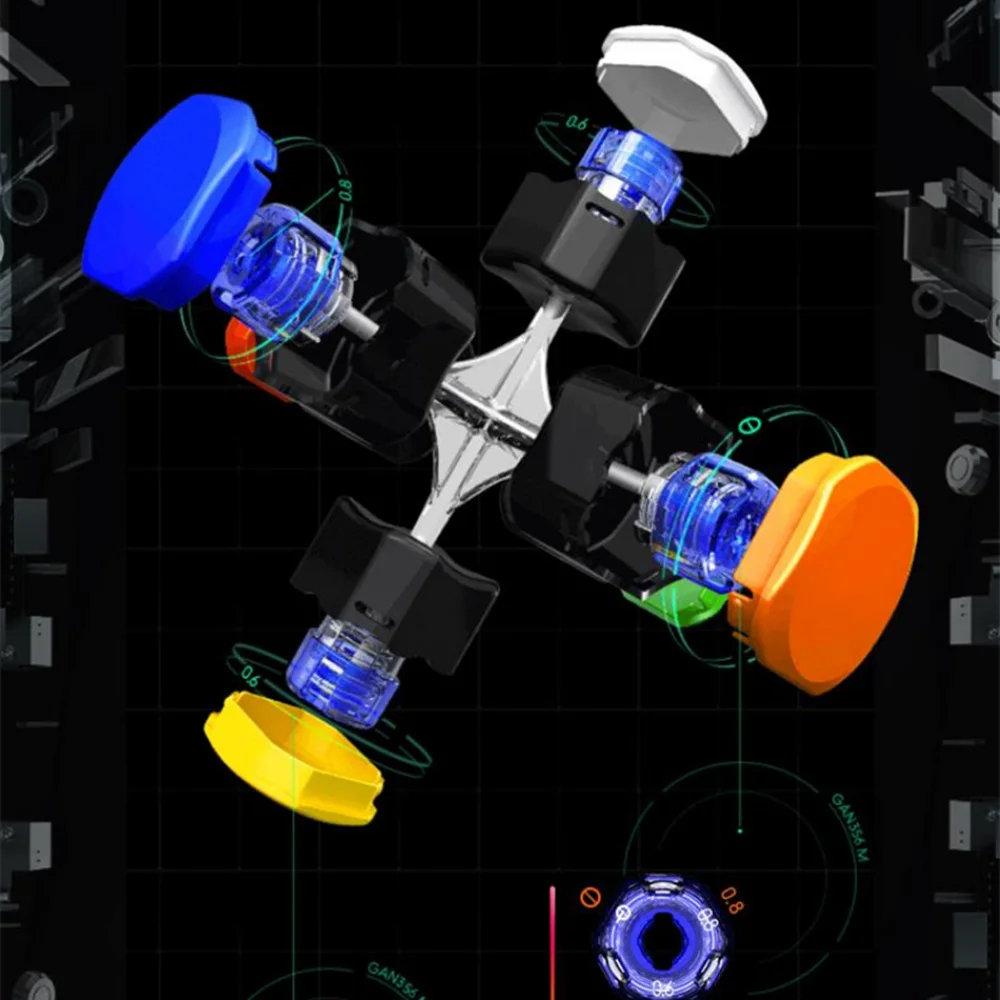 GAN356M-Cube Magique Magnétique de 3x3x3, Puzzle de Vitesse de 356 m, Jouets Professionnels d'Origine