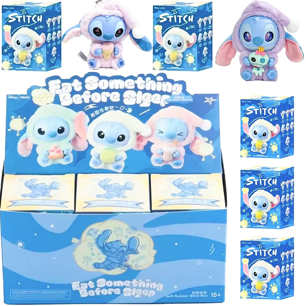 

ХИТ ПРОДАЖ: Серия плюшевых виниловых игрушек HOT Stitch «Ешьте перед сном» — милые куклы-реплики, загадочные коробки, подвески для сумок, декор, подарки