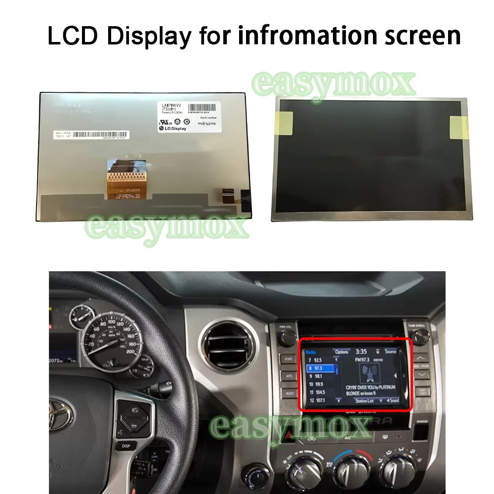 LCD Display for 2014-2019 Toyota Tundra Car Radio Navigation Multimedia Heads-up Unit Screen Replacement