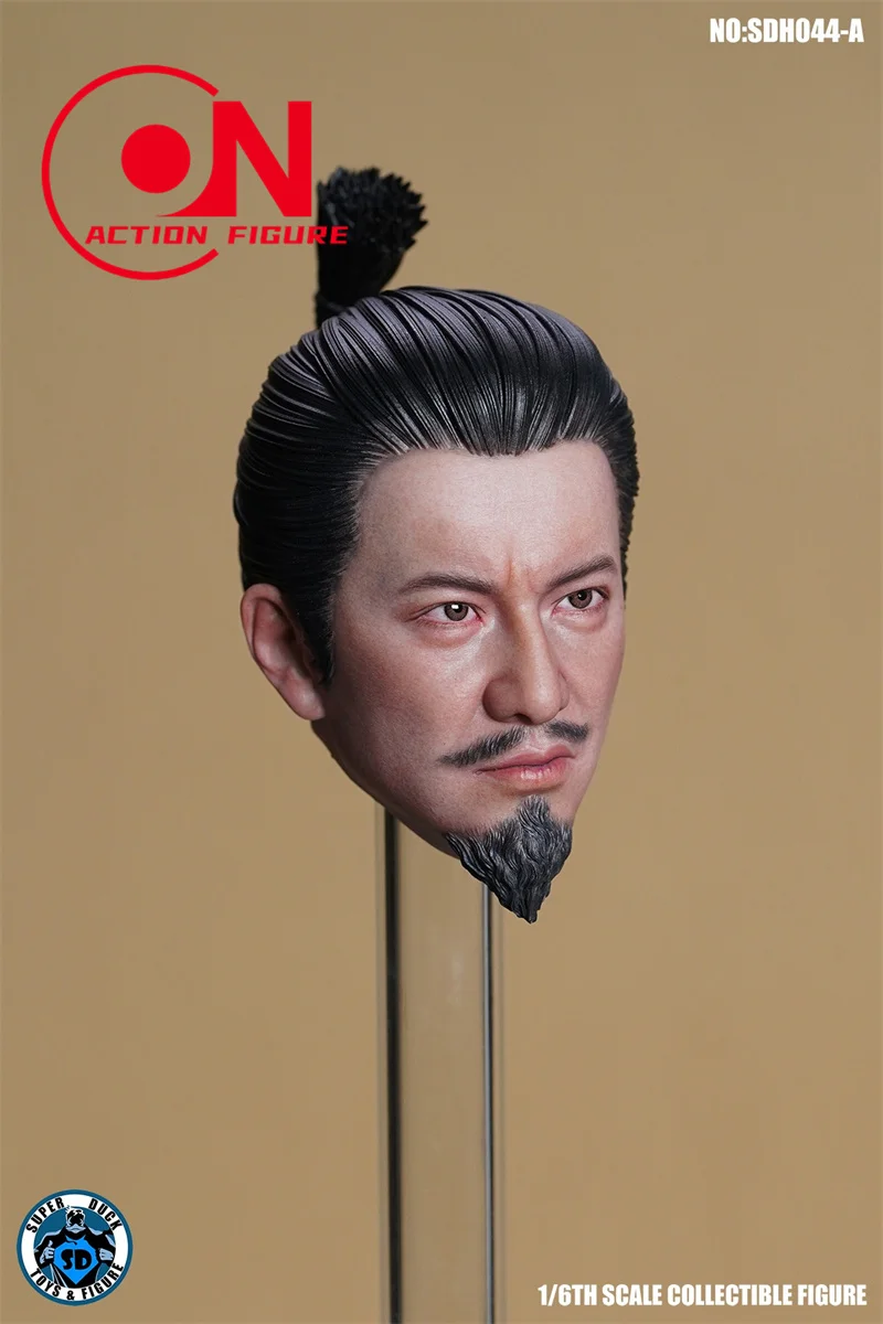 Super Duck 1/6 SDH044 Kimura Takuya Head Sculpt Japanese Samurai Head Carving Model Fit 12'' Male Soldier Action Figure Body