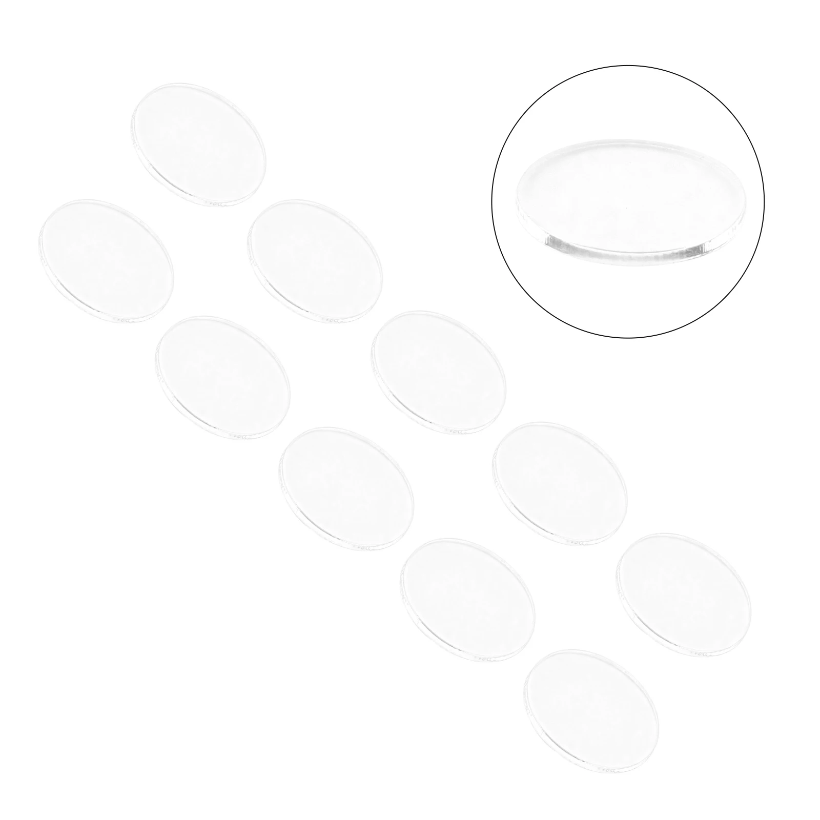 

10 шт. акриловых накладок для наконечников кия, предотвращающих вытекание клея, улучшающих стабильность удара и передачу энергии