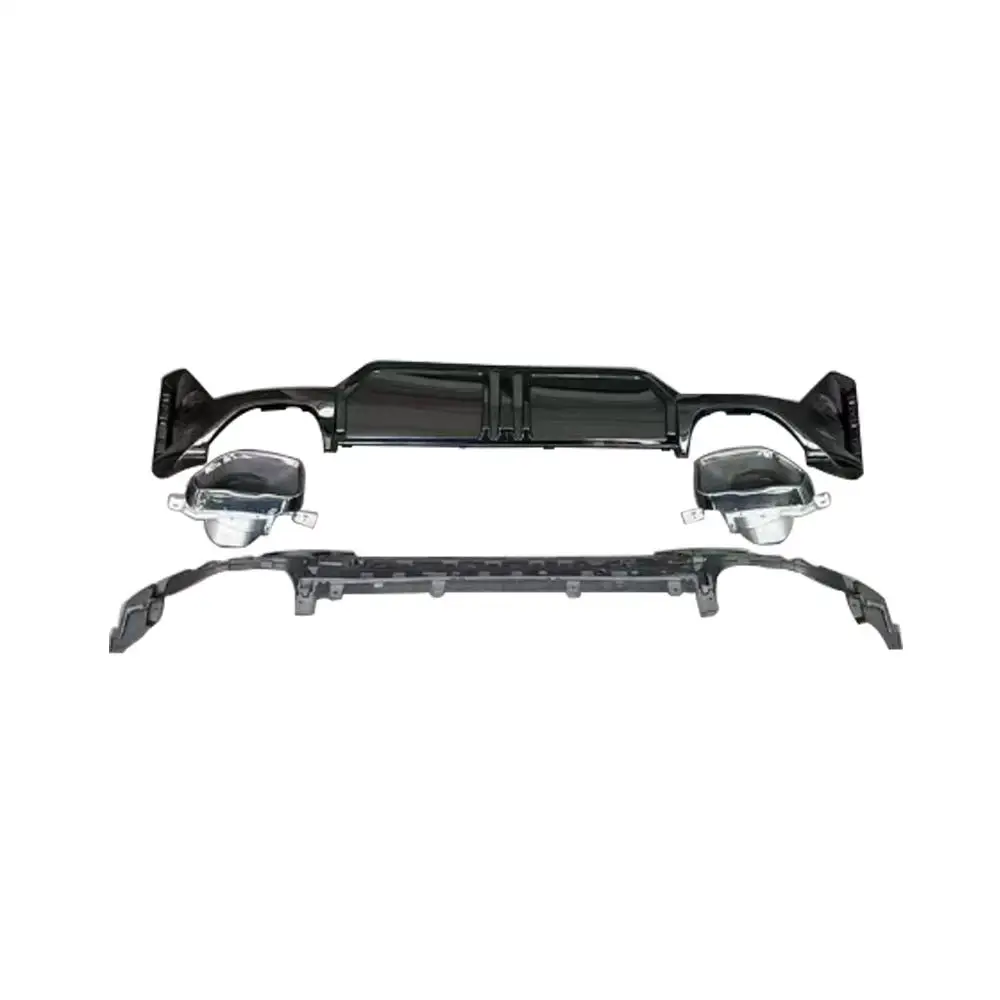 

Задний диффузор с наконечниками, комплект кузова для BMW 3 G20 LCI M-Sport, глянцевая черная окрашенная, 2023-2024 гг.