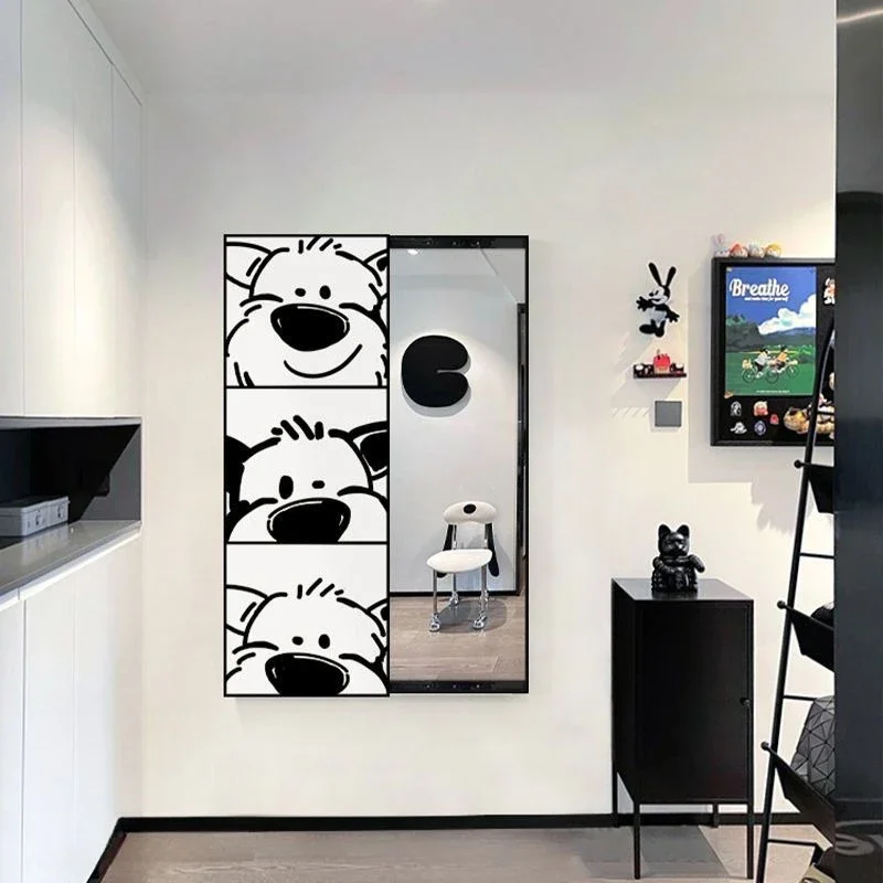 Dressing Sheets Mirror Makeup Adhesive Aesthetic Wall Mirror Shower Bathroom Luxury Women Espejo Cuerpo Entero Rome Furniture