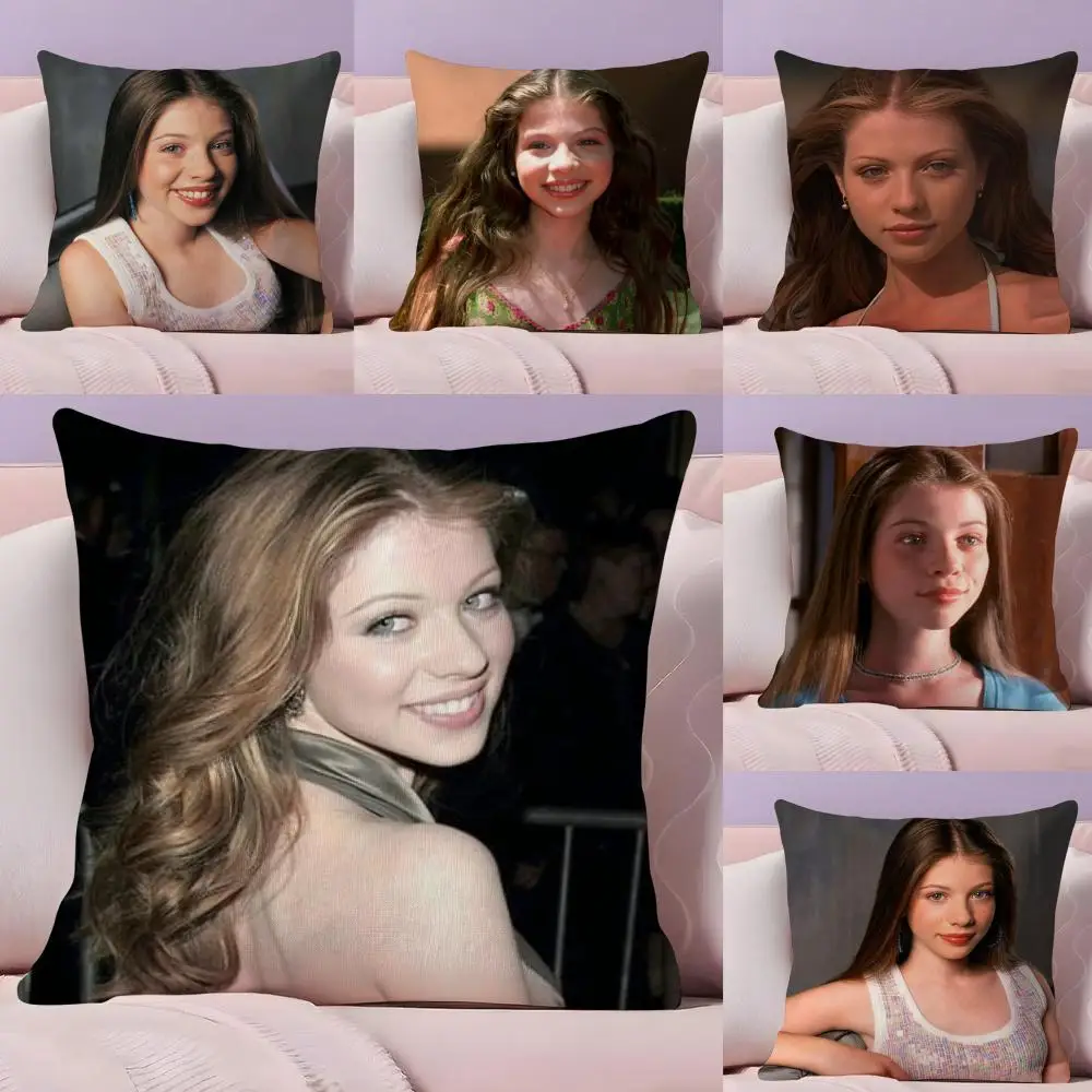 M-Michelle T-Trachtenberg غطاء الوسادة قماش قطيفة لينة على الوجهين أريكة مطبوعة شتاء دافئ المنزل هدية كيس وسادة #1