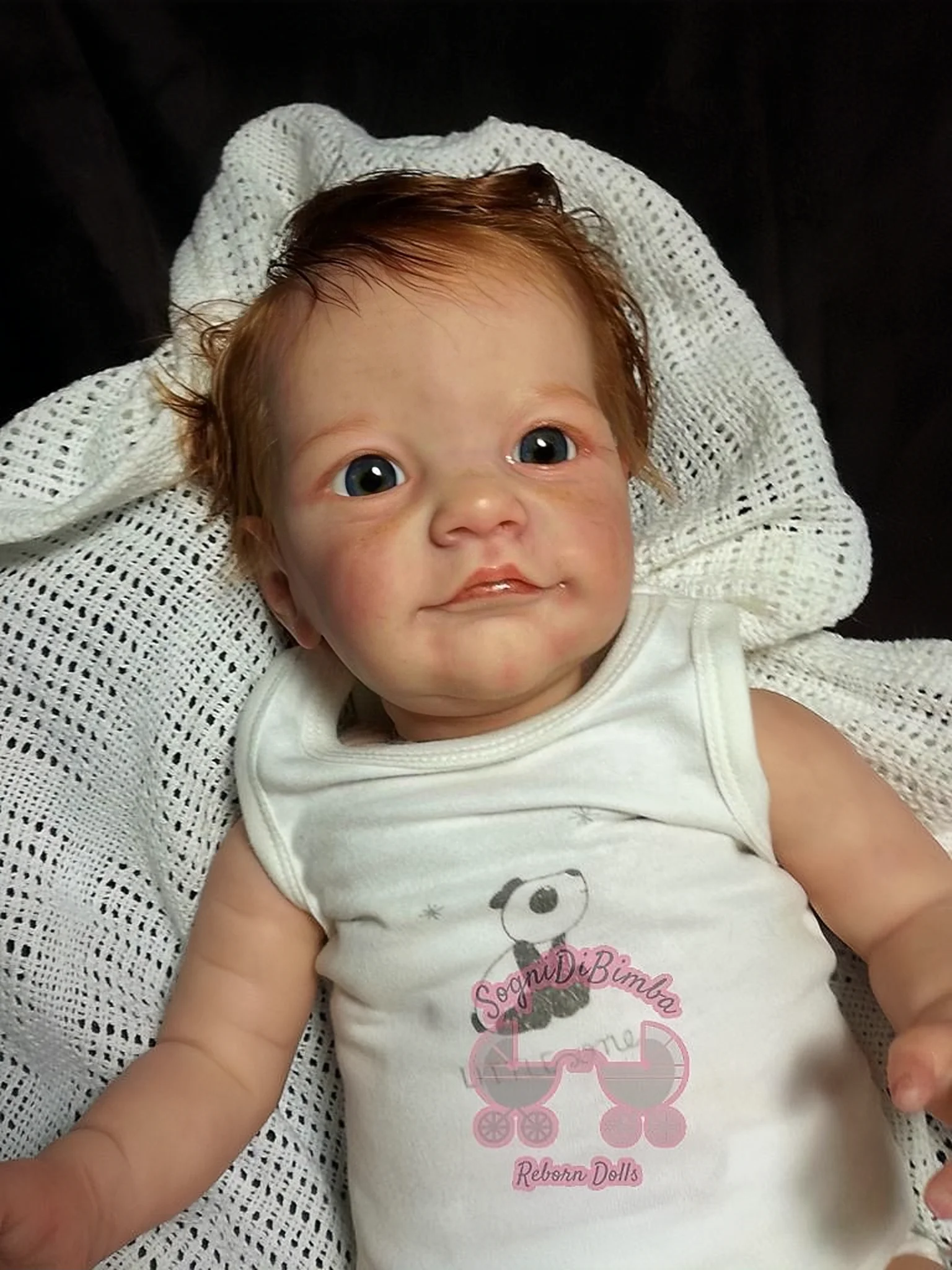 

22 Inch Tobiah Bebe Reborn Handmade Rooted Hair muñecas reborn 3D Painted Lifelike Doll reborn cuerpo completo