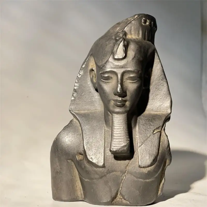 Reproduction of Egyptian Museum Statue Bust of Sith II of Latin America Refined Tabletop Decorative Ornament Photo Props