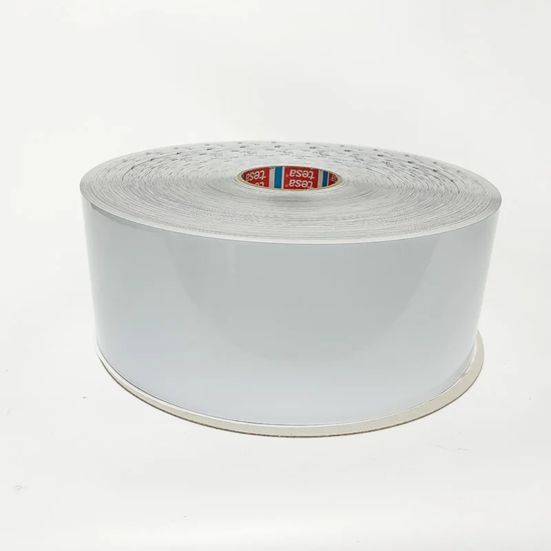 Szerokość 120 mm Tesa 6930 Biała folia do znakowania laserowego Klej do etykiet