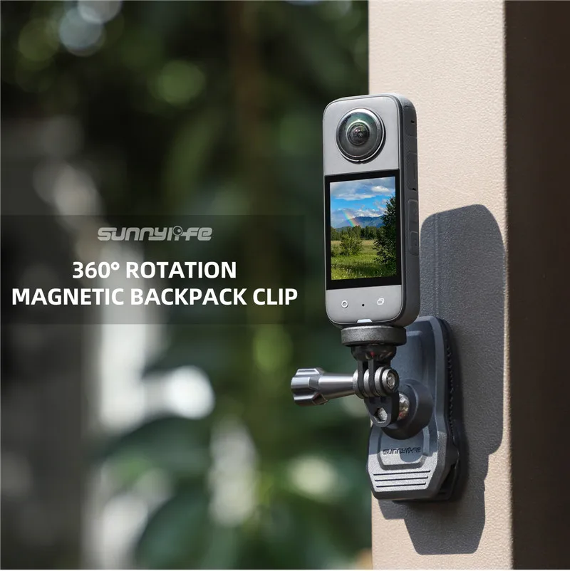 Magnetische Action-Kamera, 360-Grad-Dreh-Hut-Gürtel, Rucksack-Clip-Klemmhalterung für DJL OSMO Action 6 5 Pro 4 Go Pro 13 12 11 10 9 – Detail 1