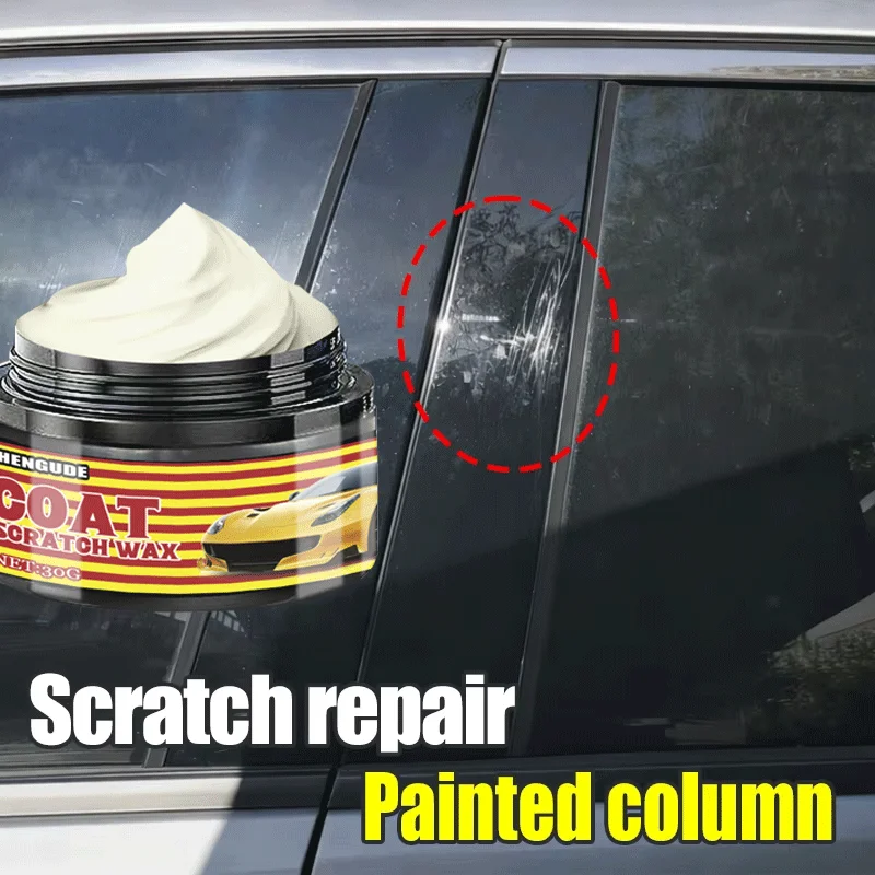 Car Scratch Remover Wax Polishing Compound Multi-Use for Light Scratches Swirls Paint Restoration Auto Body Care