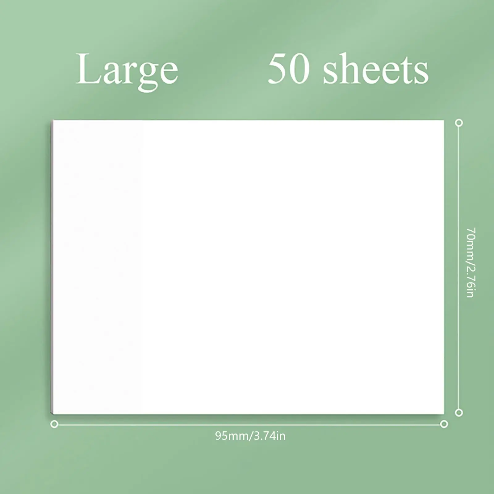50 Sheets Sticky Notes Transparent Sticky Note Pads for files Magazines Catalogs
