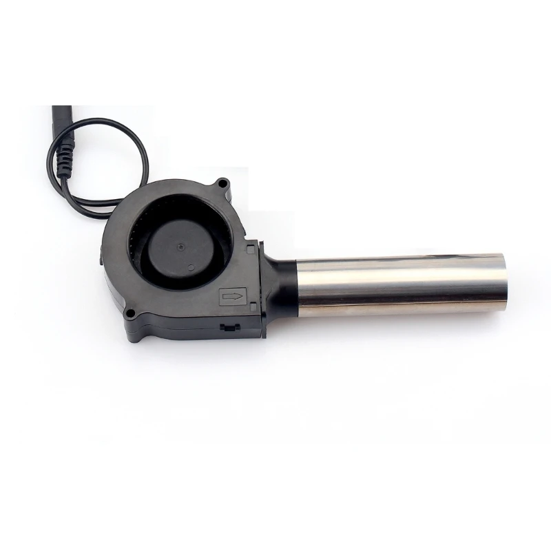 7530 BBQ Blower With Long Air Duct DC12V 220V Adjust Speed Controller for Firewood Barbecue Stove Quiet Fan