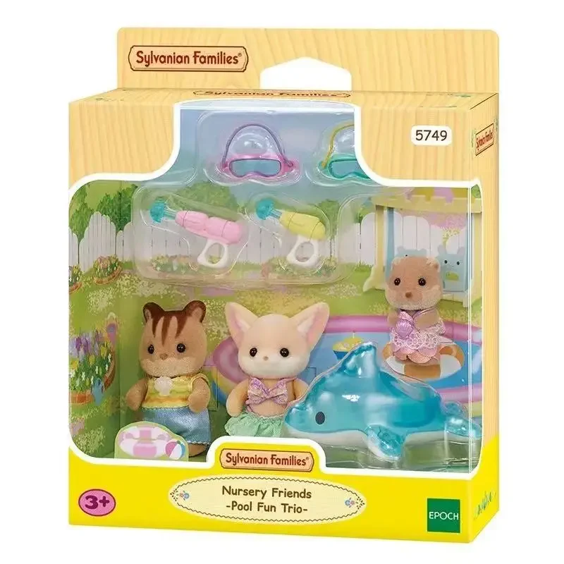 Ternurines Sylvanian Keluarga Tokoh Anime Set Keluarga Mainan Boneka Boneka Bayi Koleksi Ornamen Ruangan Dekorasi Gambar Hadiah Anak