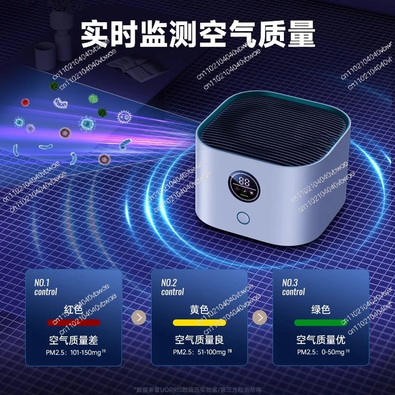 منقي هواء سطح المكتب، منقي صغير، إزالة الفورمالديهايد الصغيرة للمكتب المنزلي