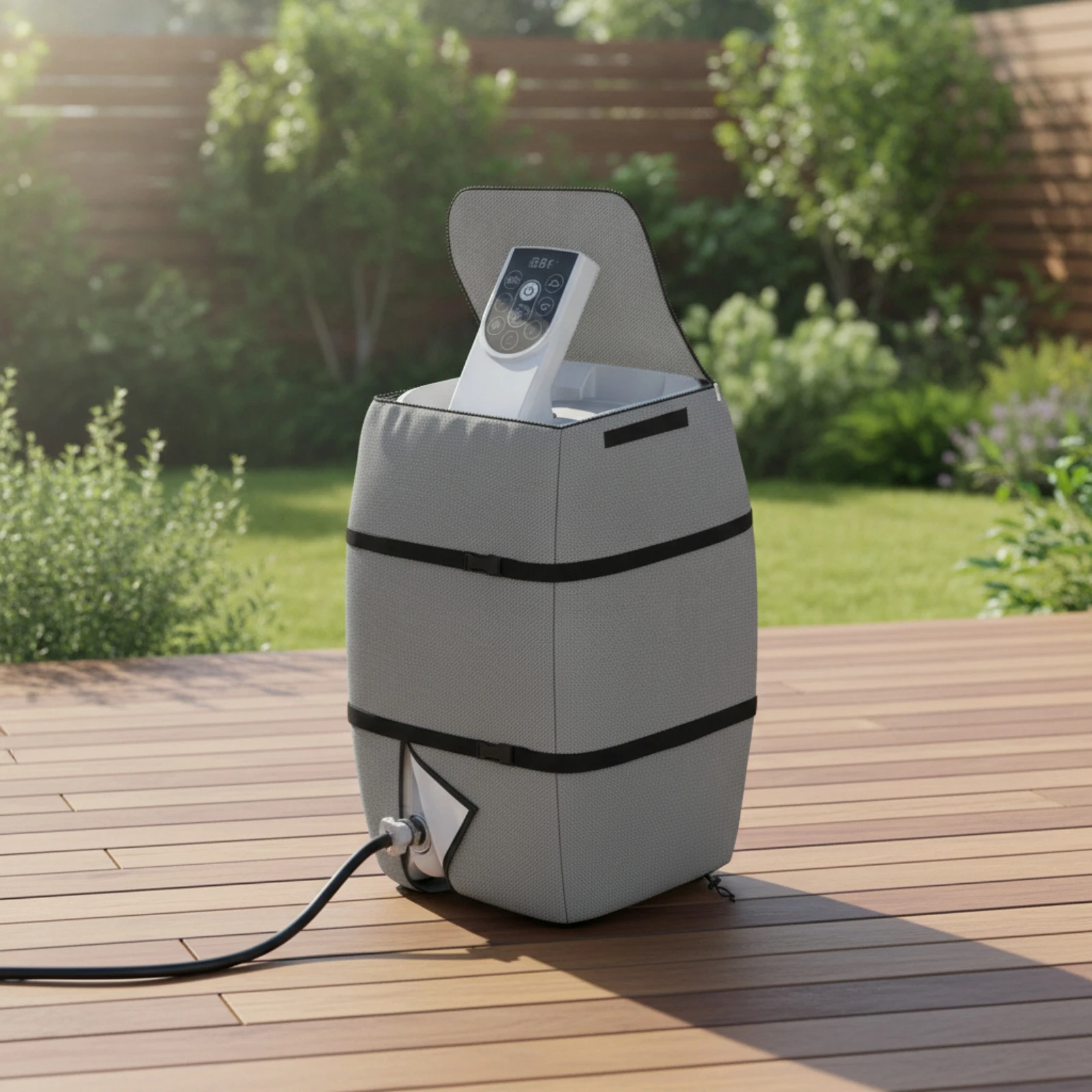 Hot Tub Spa Heater Pump Cover Resistant Hot Tub Pump Cover Windproof Sun-Proof for Homeowners, Backyard, Patio