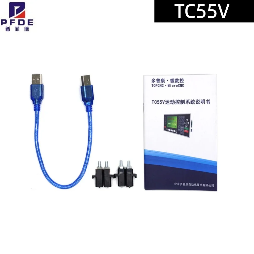 English TC55V Motion Controller 1-4 Axis 150KHZ Speed Control Programmable 24V input/output Servo Stepper Control Panel For CNC