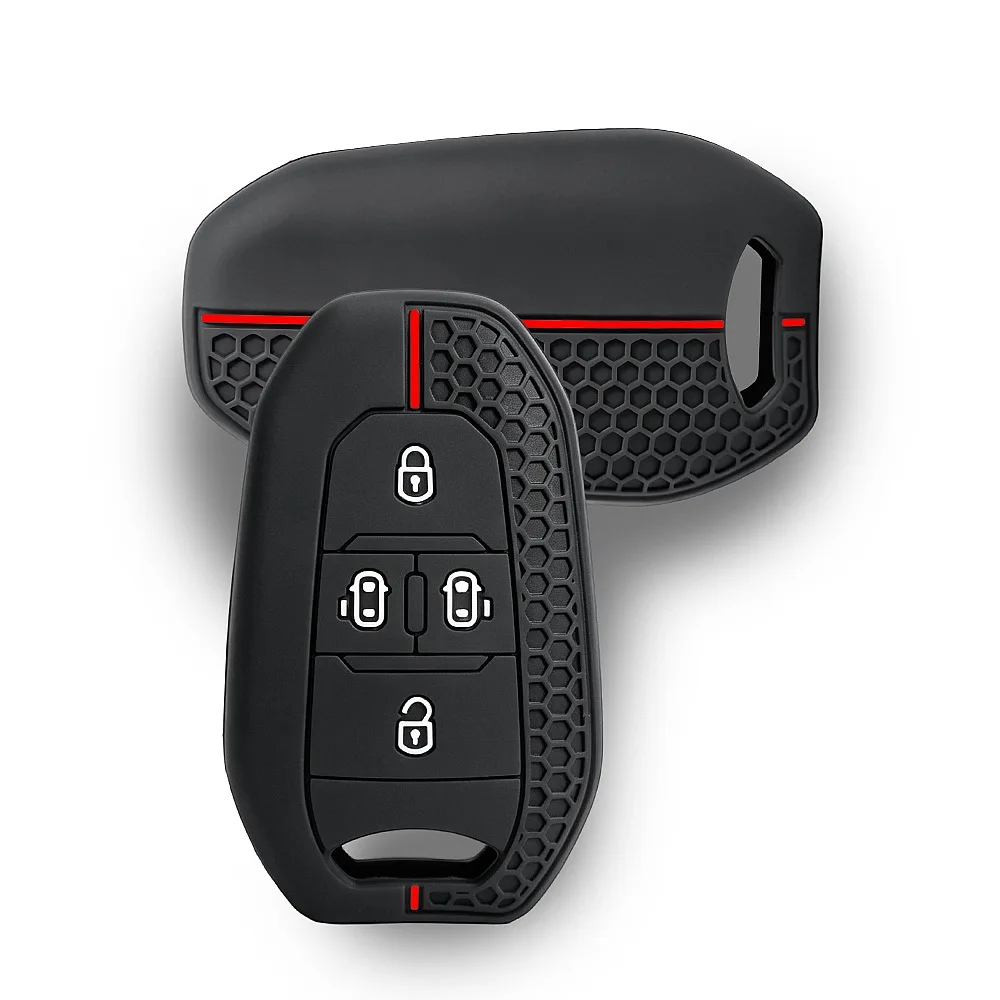 Silicone Auto Key Shell for Peugeot Traveller/Expert Citroen Jumpy/Dispatch/SpaceTourer 4 Btn