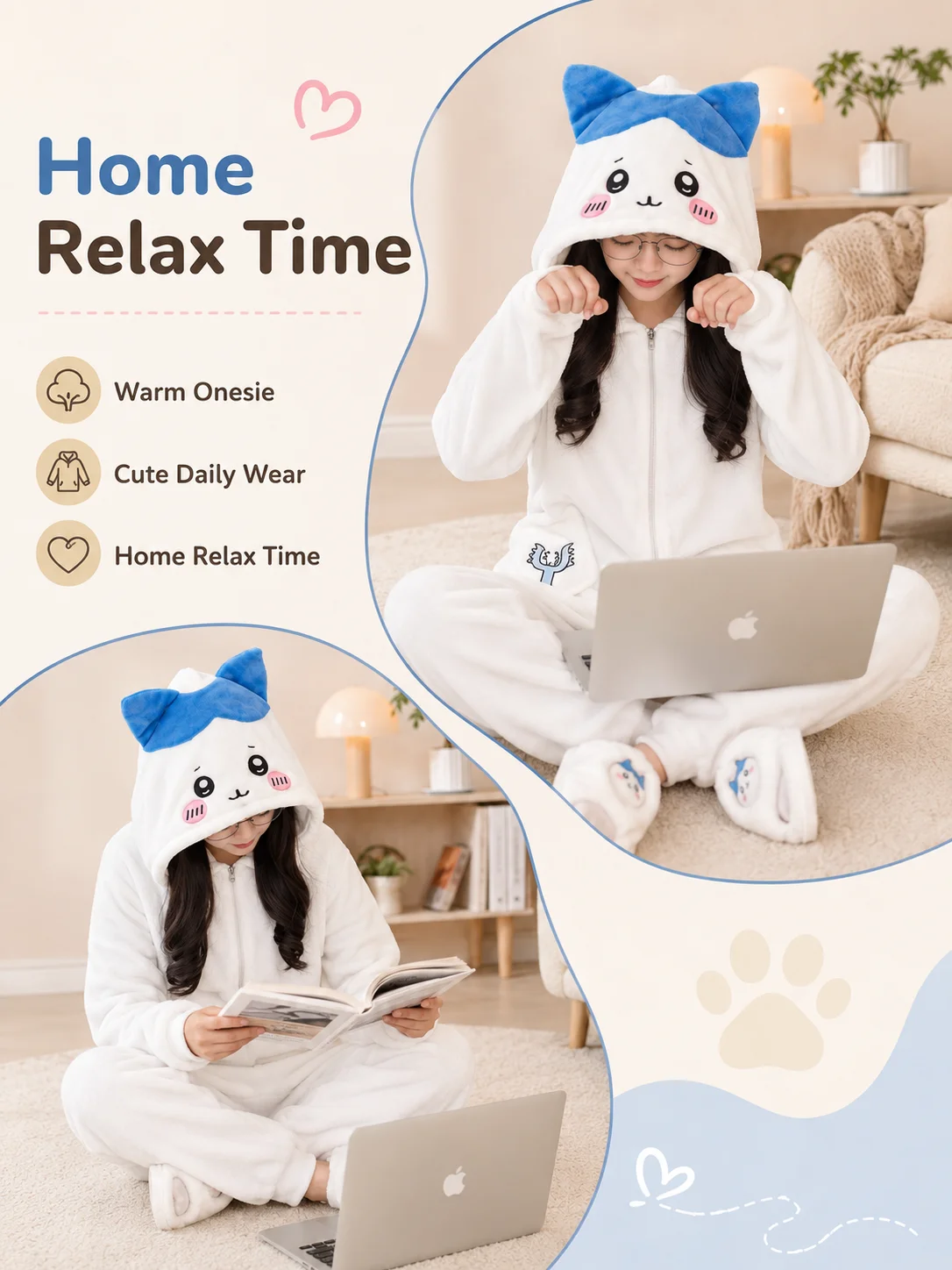 Chiikawa Hachiware Pakaian Tid - Winter Clothing Cute ulasan dan harga