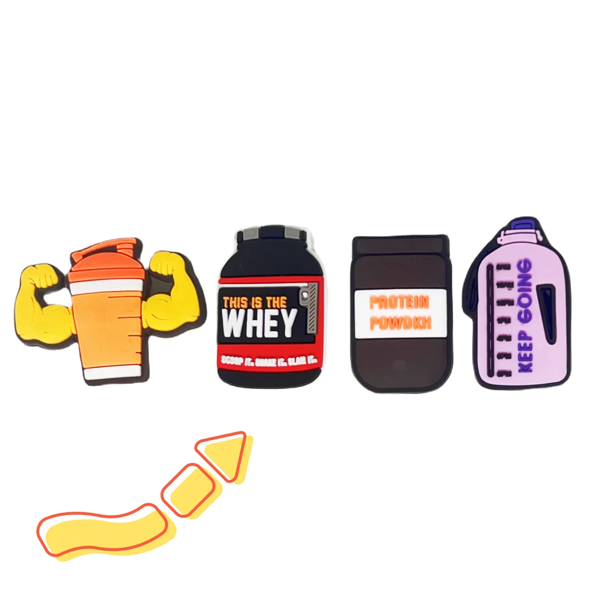 Charms Chaussures PVC Musculation Fitness GYM - usage example