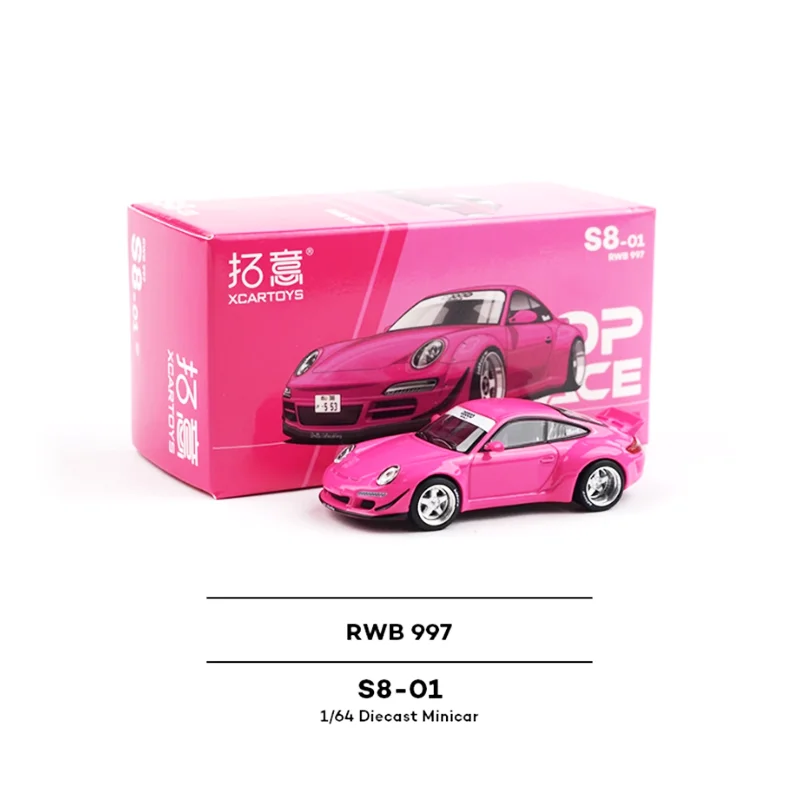 

Литой под давлением масштаб 1:64, сплав 997 RWB, модель спортивного автомобиля, готовый продукт, имитация игрушек, коллекция подарков, статический орнамент для дисплея