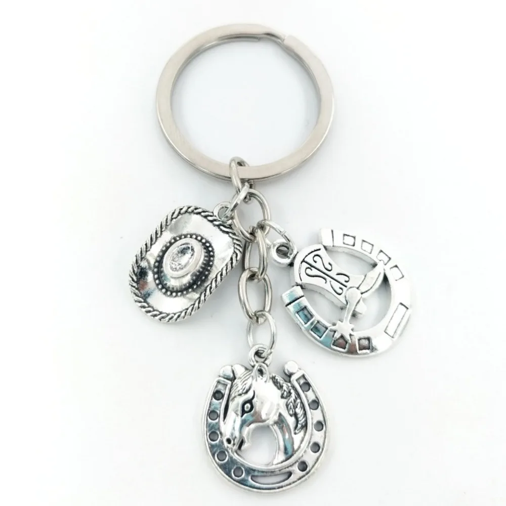 Horse Racing Horse Pendant Key Chain Running Horse Unique Metal Horse Keychain Silver Metal Vintage Horse Pendant Keyring Women