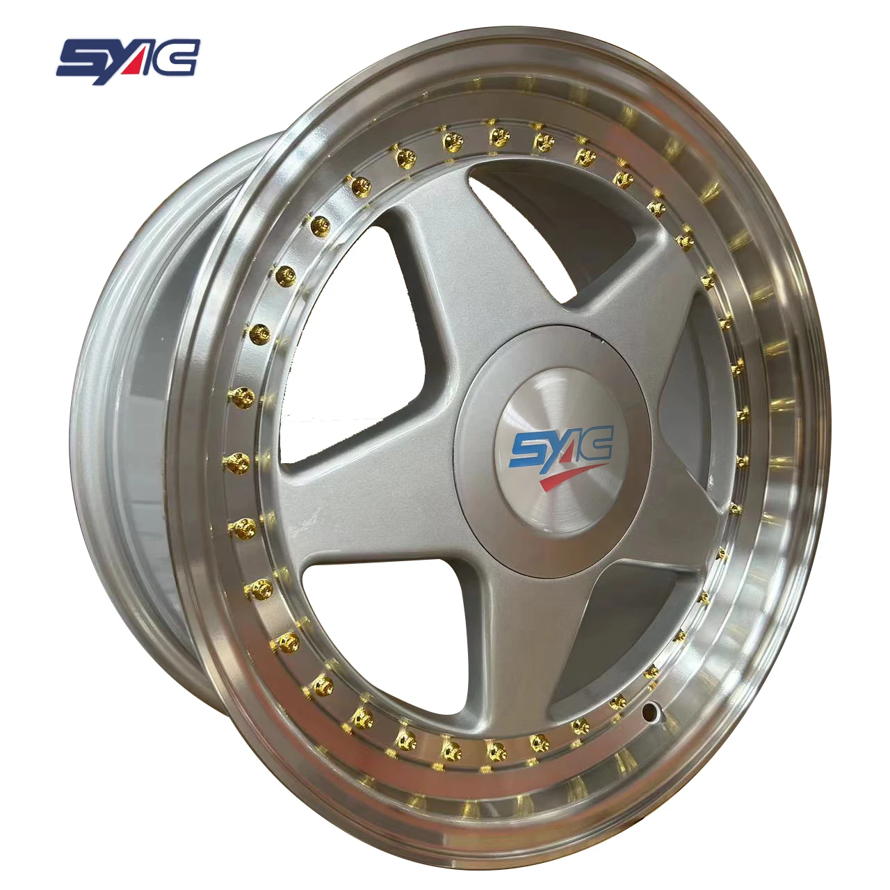 SYAC 18-22 Inch Five Spoke Racing Car Wheels High Performance Customization Aluminium Alloy Forged Wheels