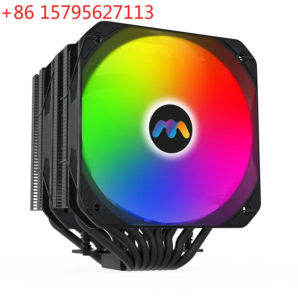 

Радиатор GT800PROCPU с 8 медными трубками, никелированный, двухбашенный, с вентилятором ARGB 13 см, PWM