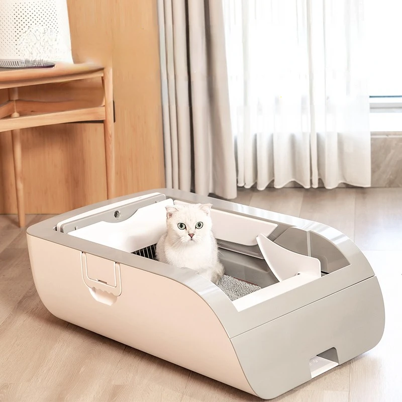 Intelligent Automatic Litter Box Sterilization Deodorant Shovel-Free Cat Toilet Cat Shit Cleanup Artifact Oversized Cat-Related