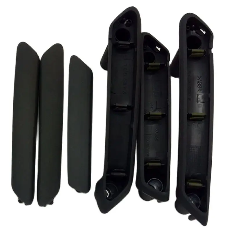6 pz/set Nero Maniglia Interna Della Porta Con Trim Per Volkswagen Passat B5 interno bracciolo