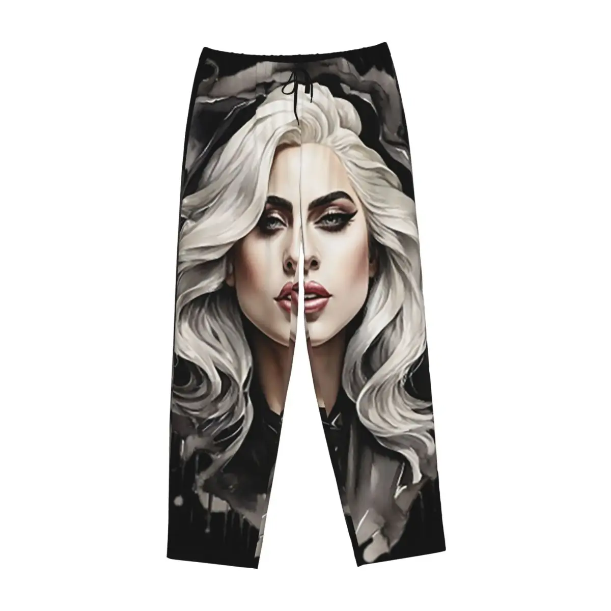 

Custom Lady Gaga Women Pajama Pants Lounge Sleep Sleepwear Bottoms with Pockets